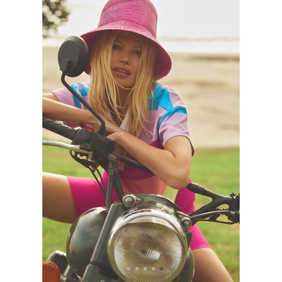 Anthropologie ASN Straw Hat High Crown Preppy Boho Vacation Summer Sz OS NWT - Picture 4 of 12